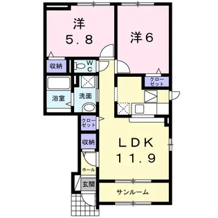 グレイスフル レジデンス【1階】の間取り