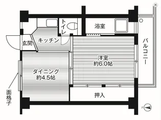 ビレッジハウス安倍2号棟【307号室】の間取り