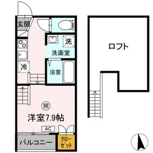 小春日和A【202号室】の間取り