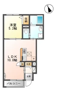 コンフォート【106号室】の間取り