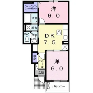 グレースⅠ【1階】の間取り