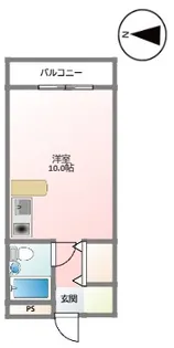 ニューksハイツ【110号室】の間取り