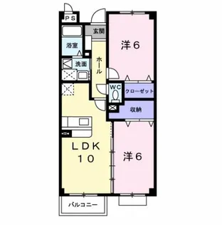 プレ・オリゾン【2階】の間取り