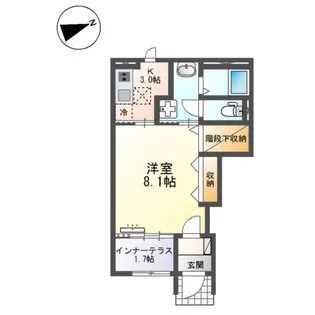 (仮称)スターテラスⅡ上福原【1階】の間取り