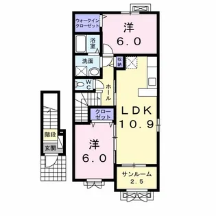 アクティーボ B【2階】の間取り