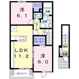 フレージュ パラッツォ A【2階】の間取り