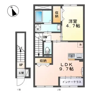moony(ムーニィ)【2階】の間取り