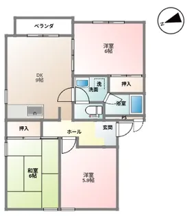 グレーセル宮永【202号室】の間取り