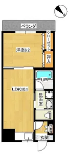 ピアコートB【3I号室】の間取り