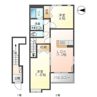 メゾン ドゥ アヴィニヨン【207号室】の間取り