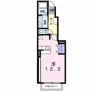 オリエント中島 B【1階】の間取り