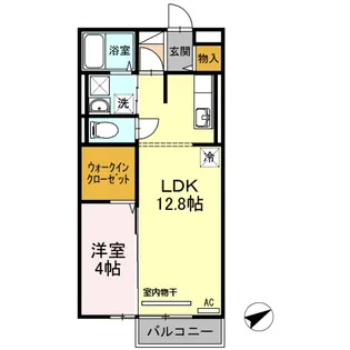 サウスグラース【2階】の間取り