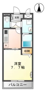 マンション ファヴォーレ【206号室】の間取り