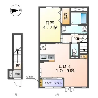 グランドアークⅡ【2階】の間取り