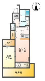 レリビィ【101号室】の間取り