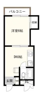 沢屋コーポ【307号室】の間取り