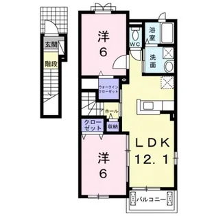 ジールマルマツⅣ【2階】の間取り