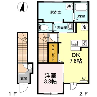 グランメゾン祇園【2階】の間取り