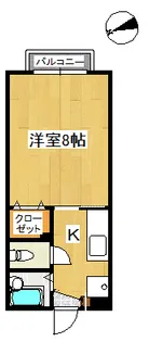 パークサイド東山【102号室】の間取り