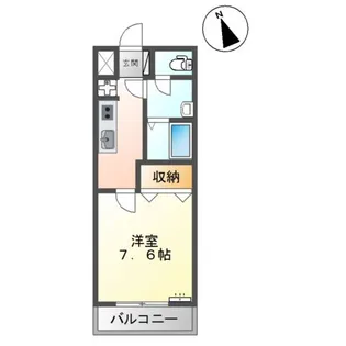 サンライズK【2階】の間取り