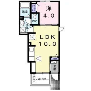 プラシード・S【1階】の間取り