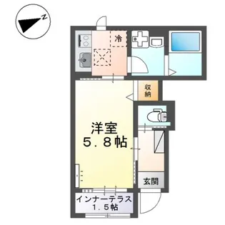 メゾン ド ホライゾン【101号室】の間取り
