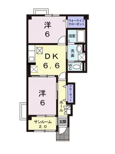 M.Y マーブルハウスⅡ【1階】の間取り