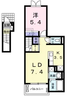 エレガントヴィエⅢ【2階】の間取り