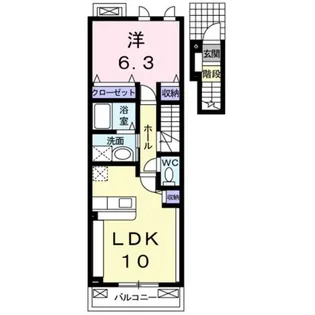 イル マーレ A【2階】の間取り
