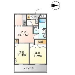 エレガントモレノ【1階】の間取り