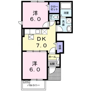 サンパティオⅠ【1階】の間取り