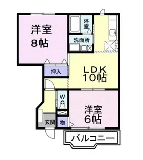 クレーブス・K【1階】の間取り
