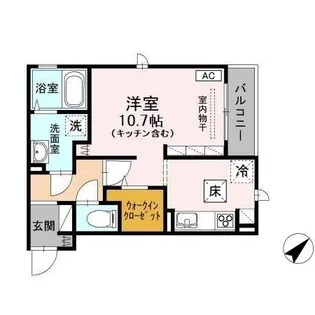 イクシード【103号室】の間取り