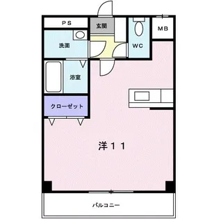シャンドフルールA【1階】の間取り