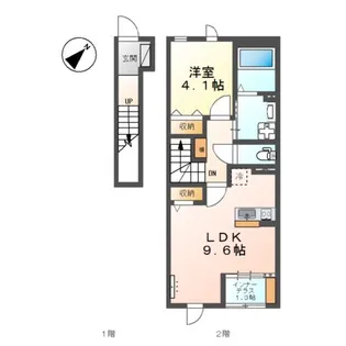 アイリス【2階】の間取り