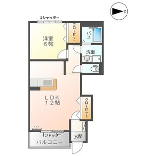 メゾン ドゥ サンマリノ【1階】の間取り