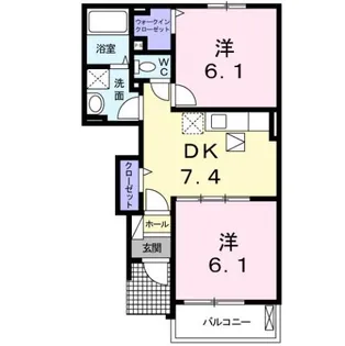 セイバリーK【1階】の間取り