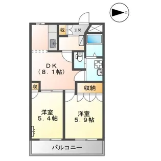 エレガントモレノ【2階】の間取り