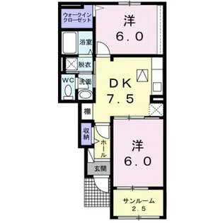 クレメント A【1階】の間取り