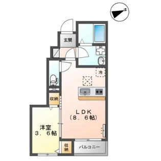 サンフィットふよう【1階】の間取り