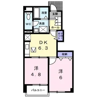 セレーノ B【1階】の間取り