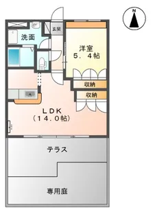 フォレストガーデン A棟【102号室】の間取り