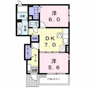 レインボー ハウス【1階】の間取り