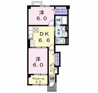アビニヨン.M A【1階】の間取り