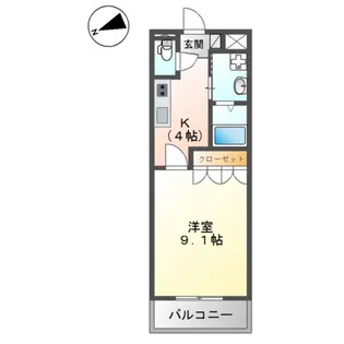 YKパレス【1階】の間取り