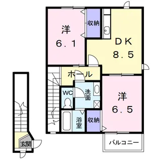ウェール.アウローラⅡ【2階】の間取り