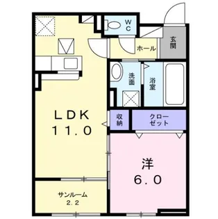 ポルト【1階】の間取り