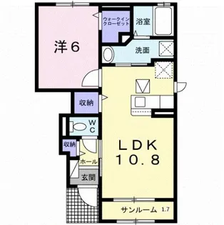 グランシャリオ プラス【1階】の間取り