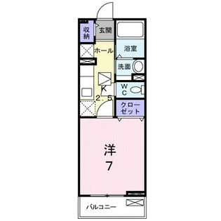 グランドゥール浜垣 B【1階】の間取り