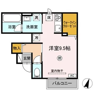 セレニテ【105号室】の間取り